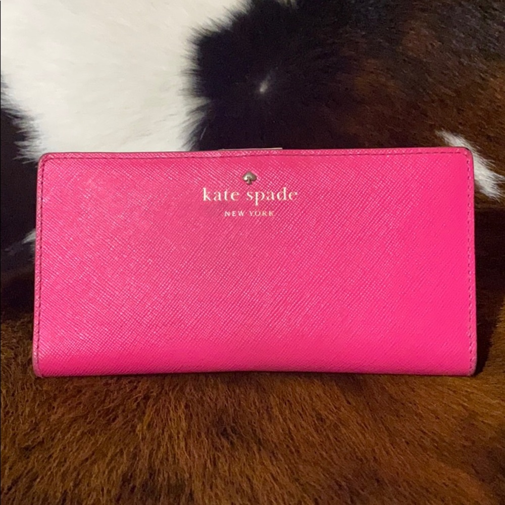 Kate spade wallet bright pink 💗